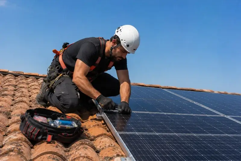 Maintenance et monitoring de panneaux solaires au Cheylas