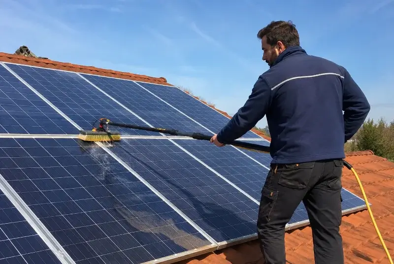 Nettoyage et entretien de panneaux solaires au Cheylas